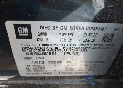 2022 Buick Encore Gx Fwd Select from USA, damaged, VIN KL4MMDSL1NB066292